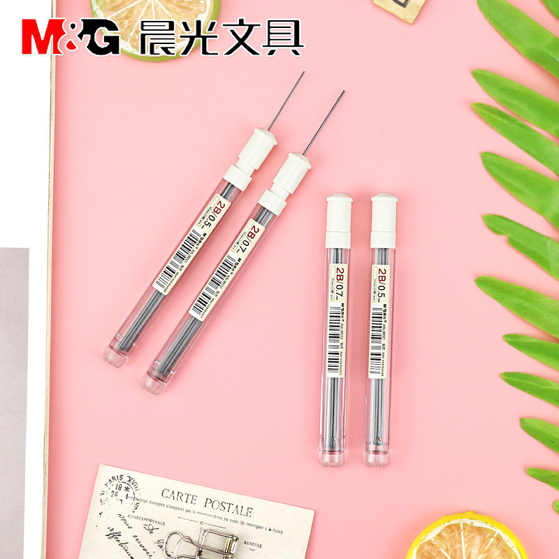 Stationery 0.5/0.7 Mechanical Pencil Lead for Students' Drawing and Exams 2B Mechanical Pencil Refill Asl36021