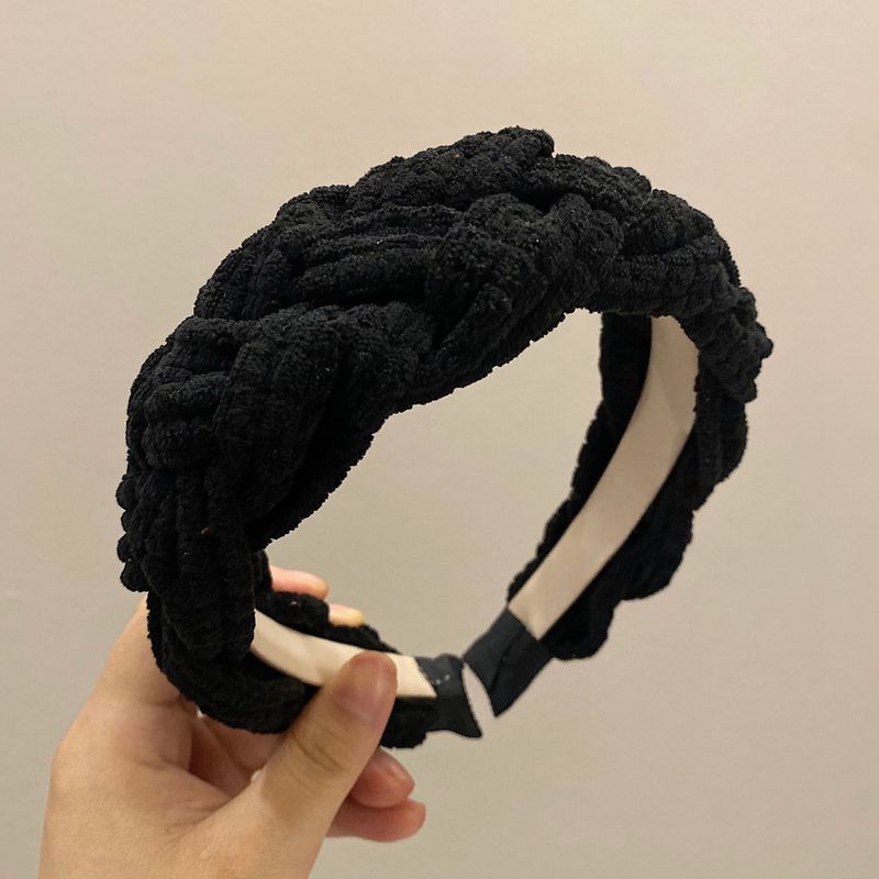 韓国の美ラードの金のカチューシャの女性の秋冬の高級感の洋気のファッションの高い頭のトップのカチューシャの外出のカチューシャの髪飾り|undefined