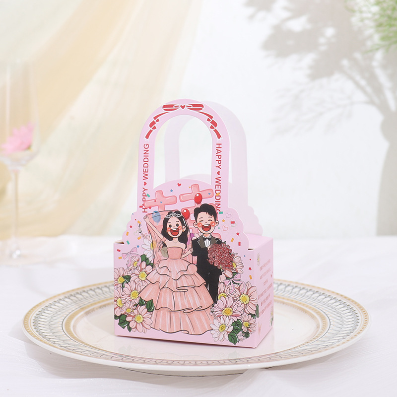 结婚喜糖盒子2025新款爱心卡通糖盒婚礼高级感装喜糖包装礼盒空盒|undefined