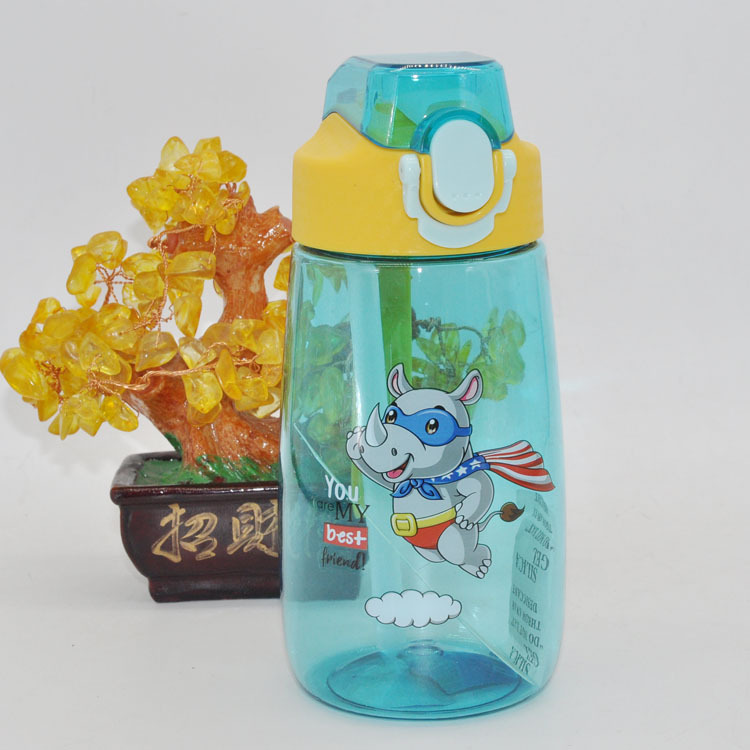 Tianyi nueva copa de pico de pato cubierta elástica taza estudiante paja taza PC taza de plástico de dibujos animados para niños taza de agua taza de adultos