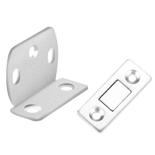 No punching L-shaped wardrobe cabinet sliding door cabinet suction strong magnetic 90 degree right angle invisible door suction drawer cabinet suction door touch