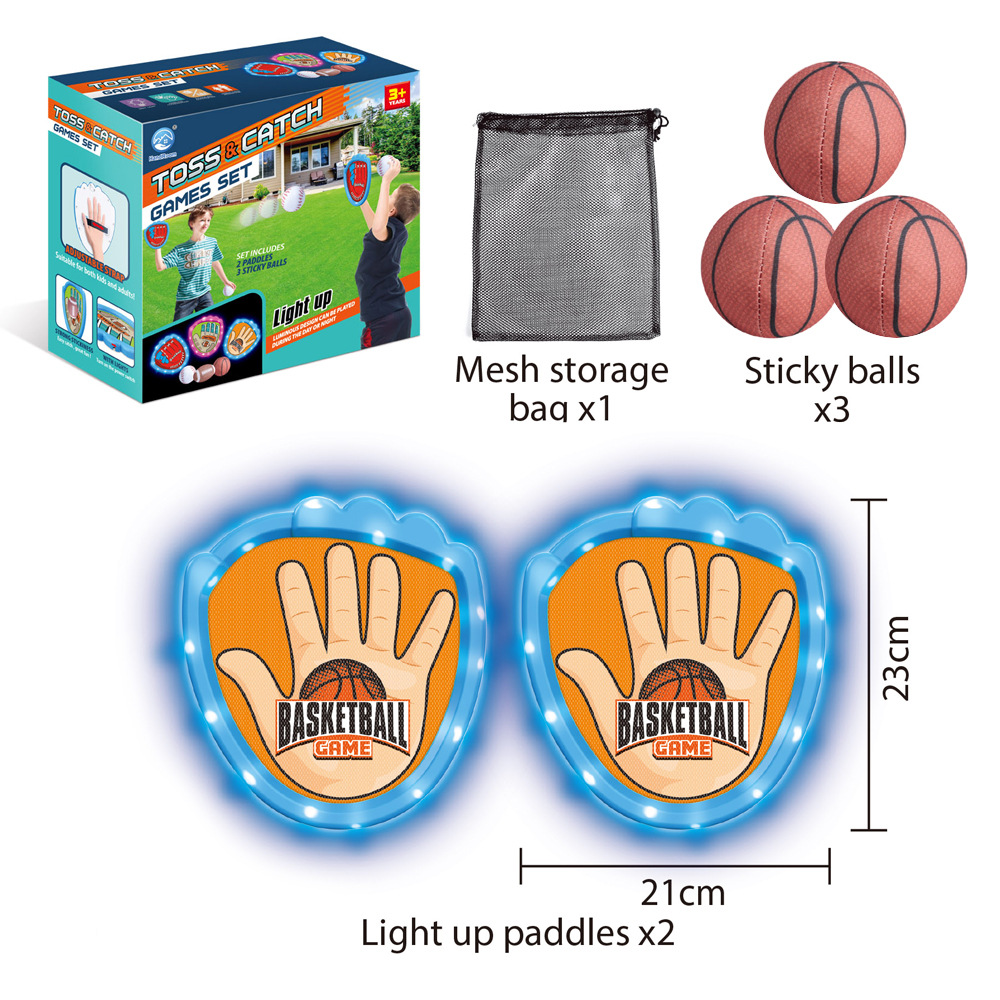 Balón luminoso de lanzamiento transfronterizo indoor al aire libre baloncesto rugby softbol entrenamiento deportivo interactivo juego de juguetes para niños