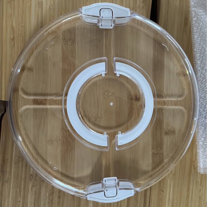 スポット竹と木製の調理済み食品スナックトレイ屋外ピクニックスナックボックス木製透明蓋便利な蓋付きチーズボード|undefined