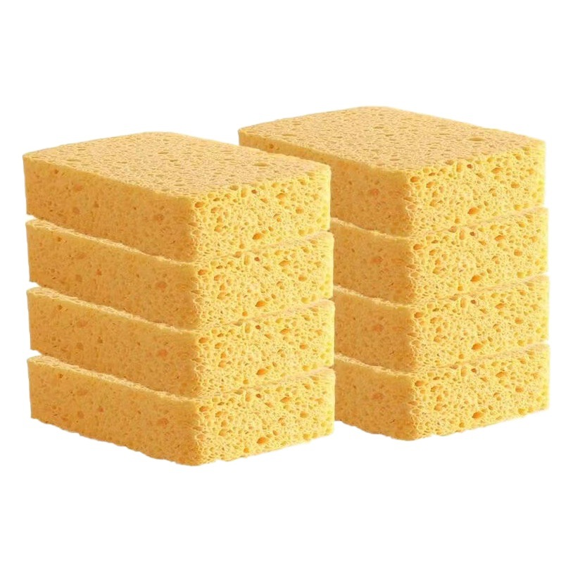 Pulpa de madera algodón al por mayor esponja para lavar platos paño de limpieza esponja absorbente cepillo para lavar platos olla cocina limpieza sartén antiadherente