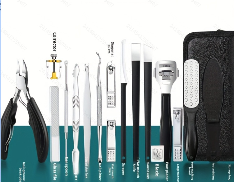 Fábrica de acero inoxidable águila cortaúñas de cuatro colores uñas groove cortaúñas traje gris uñas gruesas herramientas de manicura encarnadas