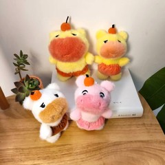 水豚河马毛绒公仔卡皮巴拉玩偶钥匙扣挂件挎包儿童抱枕女生日礼物