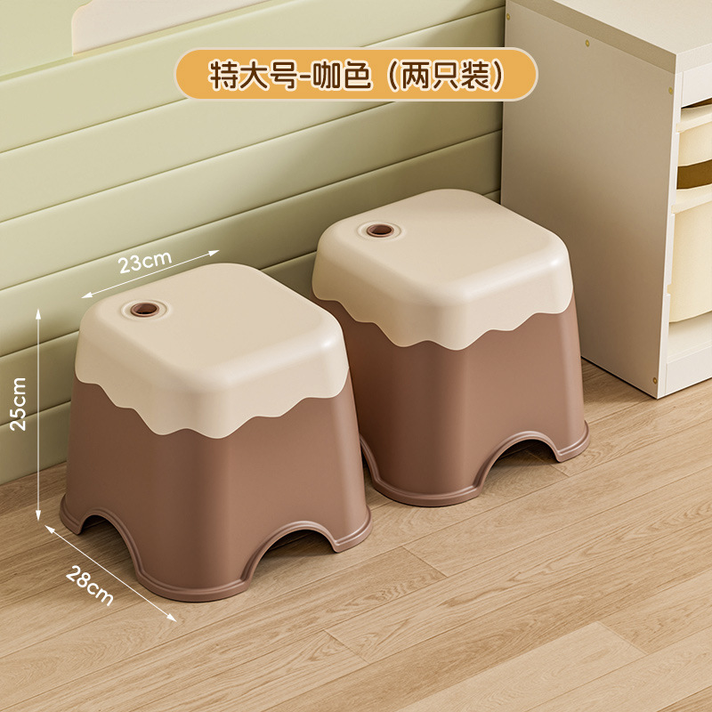 厚みのある子供用小さなスツール、家庭用低スツール、プラスチック製の靴交換用ベンチ、赤ちゃんのかわいくて丈夫で耐久性のある幼稚園の椅子|undefined