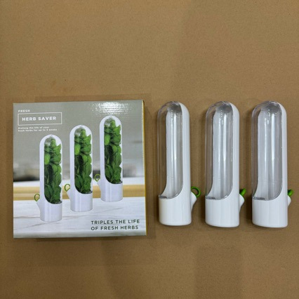 Transfronterizo Amazon herba caja de conservación de verduras almacenamiento de vegetales refrigerador almacenamiento creativo taza de conservación de cilantro