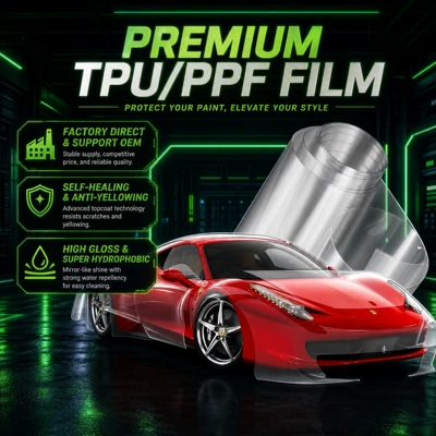 Tpu Color-Changing Film Car Wrap Film Full Car Wrap Film Car Color-Changing Film Ppf Paint Protection Film 6.5 7.5Mil