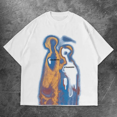 新商品y 2kアメリカ街頭2025ヒップホップ風ヒップホップアニメ男女プリントゆるいtシャツ個性百合越境