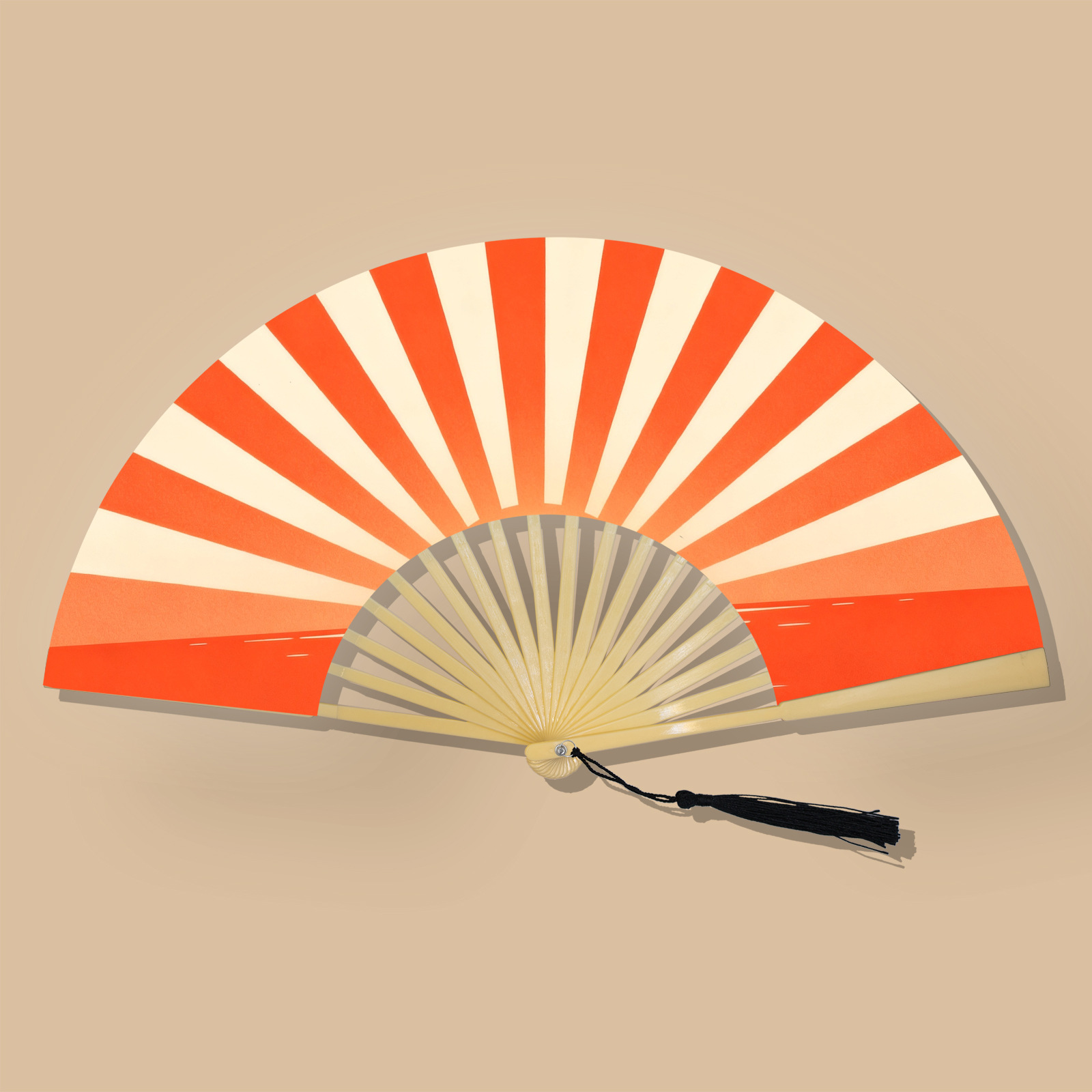 Abanico Plegable Artesanal de Poliéster y Plástico, para Hanfu y Eventos image 20