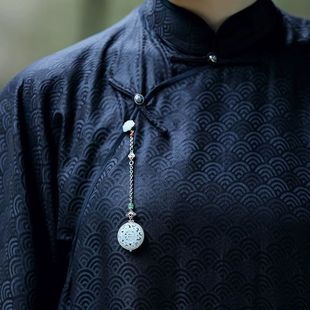 可打开旗袍压襟扣挂件香囊女汉服茶服胸针中国风复古中式古典挂饰-阿里巴巴