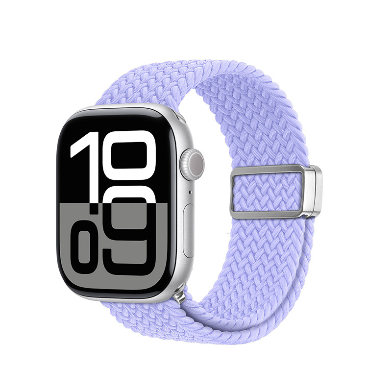Correa elástica de manzana tejida de nailon para AppleWatch, hebilla de succión magnética, correa deportiva, venta al por mayor transfronteriza image 10