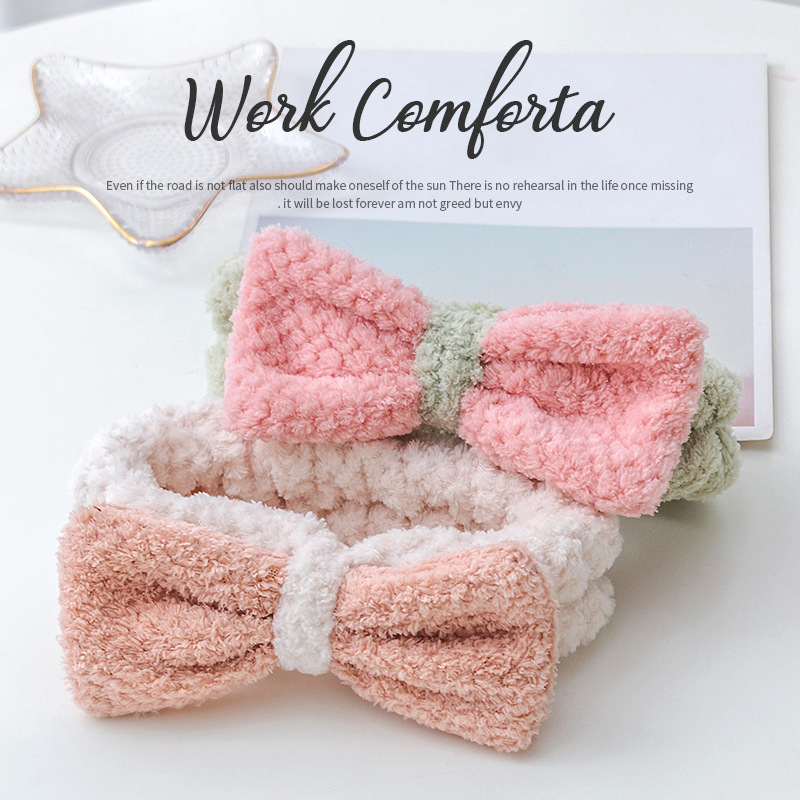 [Entrega de una pieza] nueva moda retro coreano dulce Plaid felpa piña Plaid arco diadema