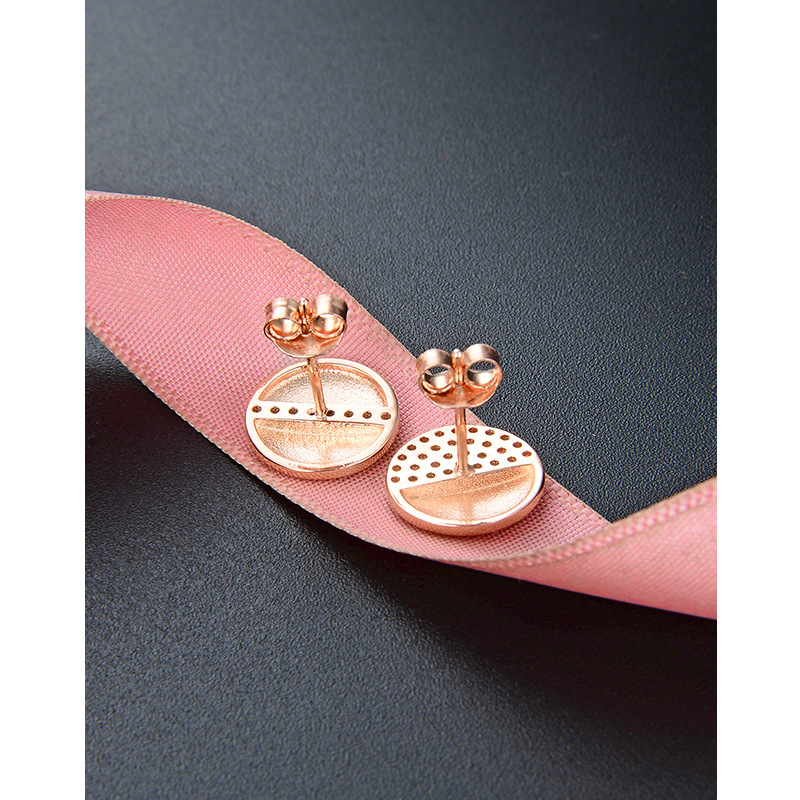 Pendientes transfronterizos pendientes redondos de diamantes pendientes de plata esterlina 925 diseño de nicho pendientes de temperamento irregular de alto grado joyería de plata