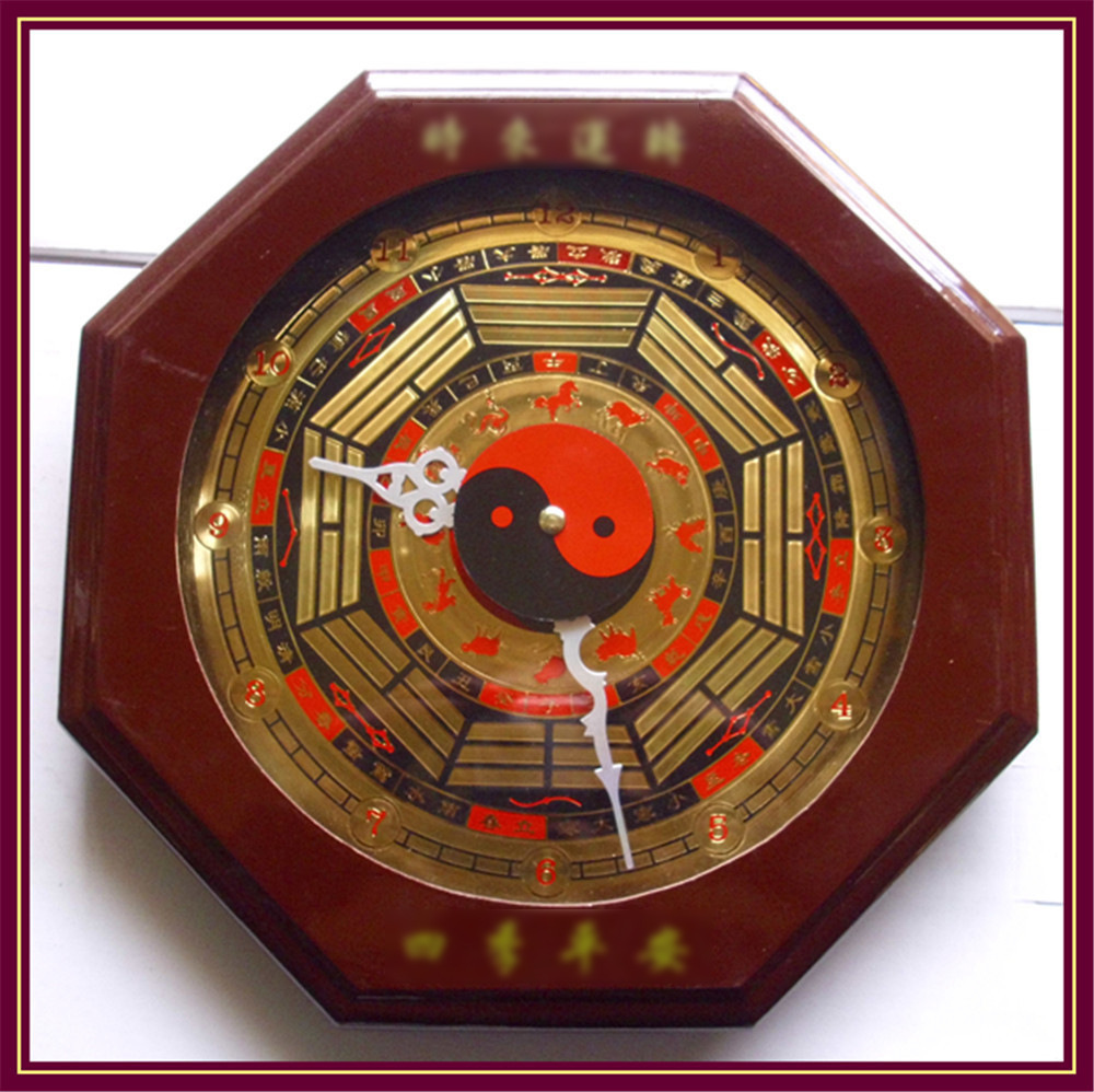 Manufacturer 30cm Four Seasons Ping An Tai Chi Bagua Clock Traditional Folk Pendant Wholesale