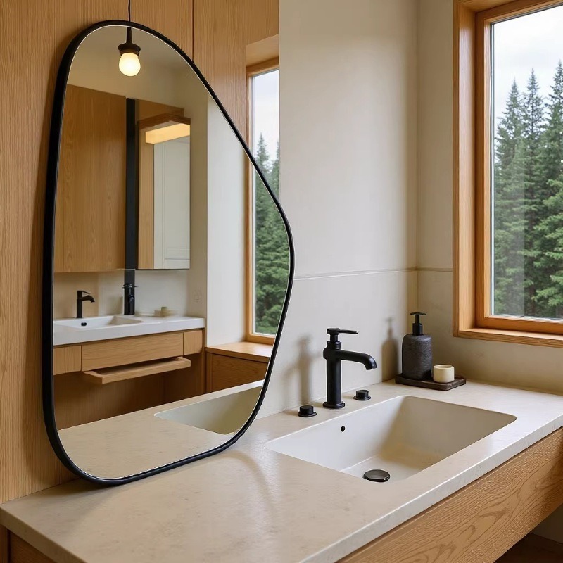 Lente de alta definición de espejo de pared decorado con estilo europeo y americano