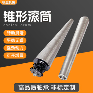 Spot Assembly Line Galvanized Tapered Roller Stainless Steel Roller Carbon Steel Single and Double Row Conveyor Sprocket Roller Wholesale