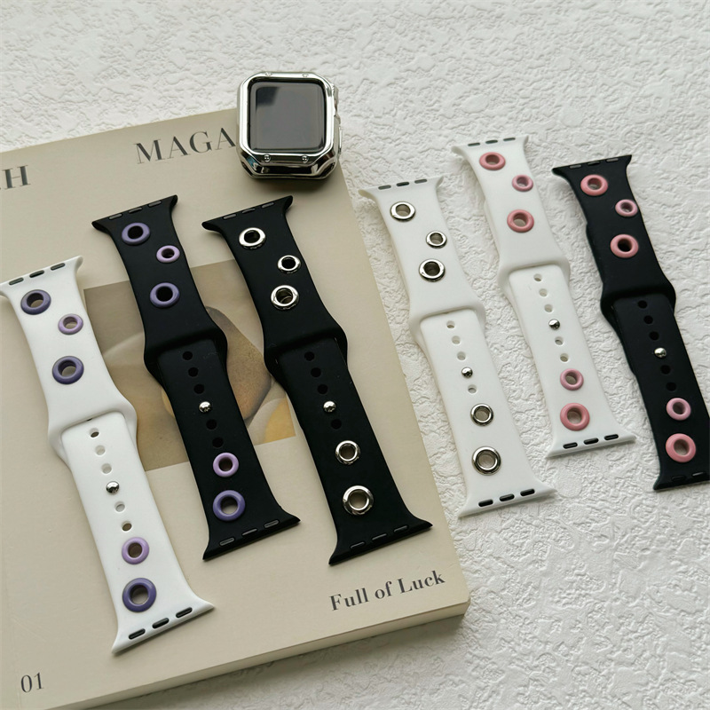 Suitable for applewatchs9s8 apple watch rainbow rivet sports…