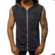Cross-border Wear Men's Summer Thin European and American Fashion Fitness Sleeveless Vest Hooded Cardigan Jacket Trendy Men