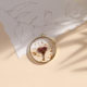 Plant flower dried flower copper ring eternal flower epoxy diy jewelry accessories pendant keychain resin jewelry accessories