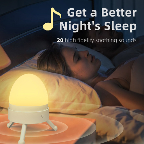 new smart colorful light white noise sleep device rechargeable remote control sleep aid for the elderly and children