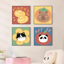 钻石画新款2025年线绣非满绣diy可爱小动物钻石画满钻简约现代