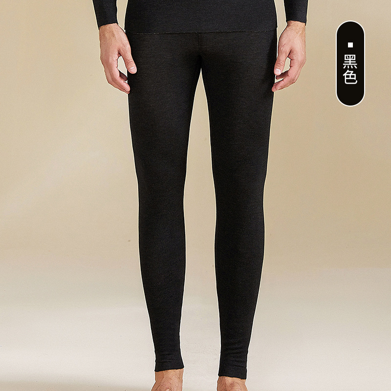 A級デロンカシミヤシルク蓄熱シームレス保温下着セット カップル向け 秋冬10A抗菌秋服秋パンツ