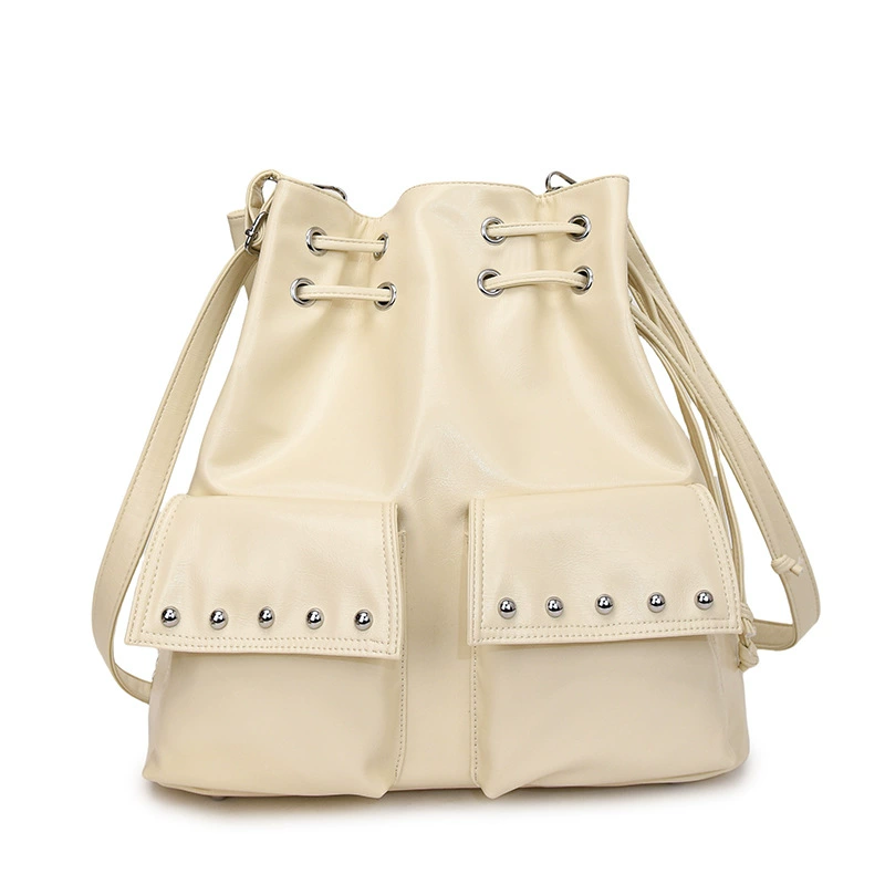 Backpack, one-shoulder bag, shoulder bag, chain, South Korea, drawstring