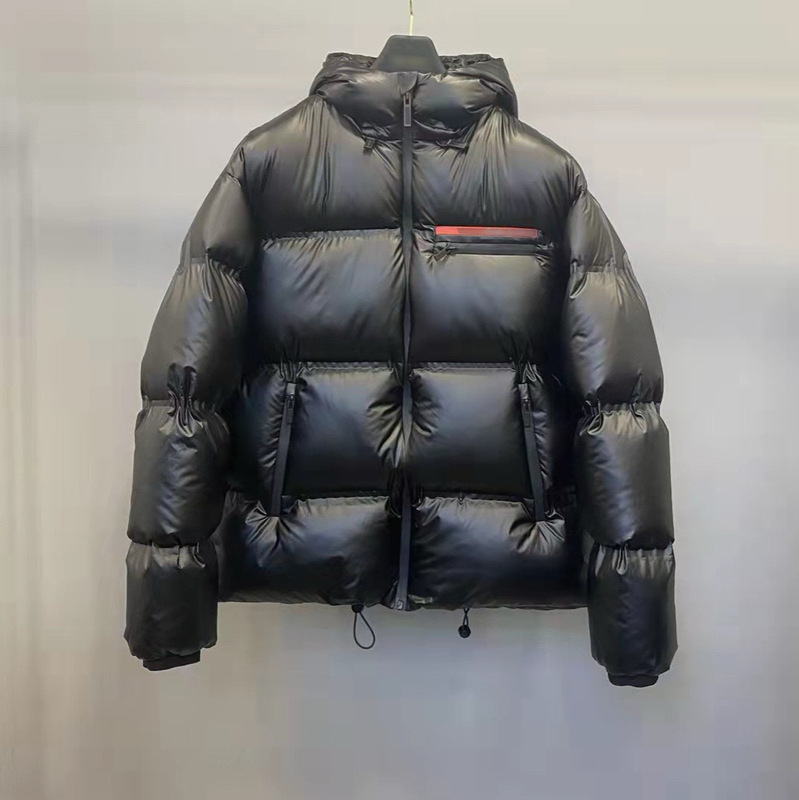 Dujia Version P Brand High-Quality Red Label Zip Pocket Storage Hooded down Jacket Unisex Style Dujia Version P Brand High-Quality Red Label Zip Pocket Storage Hooded down Jacket Unisex Style