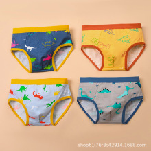 a类内裤男三角外贸全棉男生小学生卡通纯棉儿童男宝抗菌
