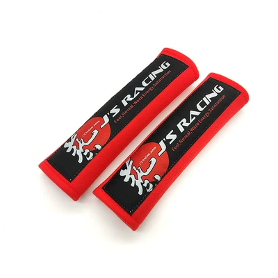 unlimited TRD Fujiwara MOMO — Seat belt shoulder pad - art-red