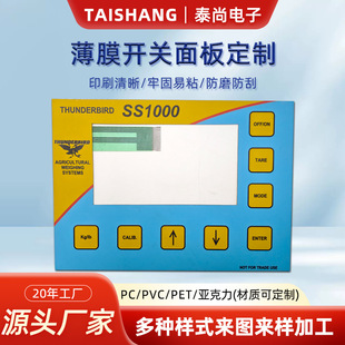 Dongguan Manufacturer Customizes Film Switch Panel Pc Touch Button Surface Sticker Pet Tactile Button Silk Screen Film