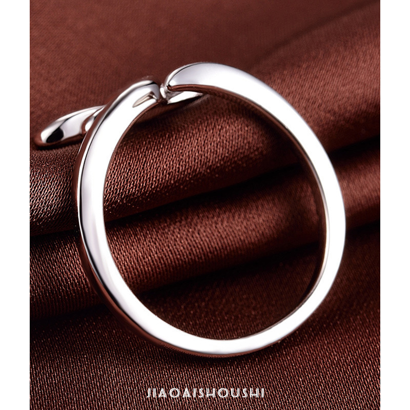 Anillo de plata esterlina s925 joyería creativa simple pequeña libélula fresca abierta anillo índice anillo de moda japonesa coreana