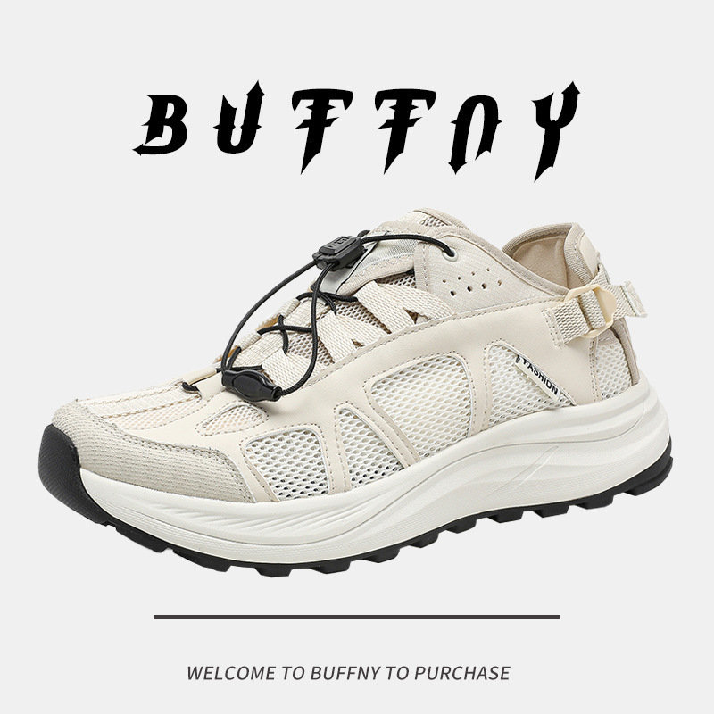 2026 Spring Breathable Thick-Soled Lightweight Running Shoes Niche Design High-End Mesh Shoes Outdoor Hiking Casual Shoes