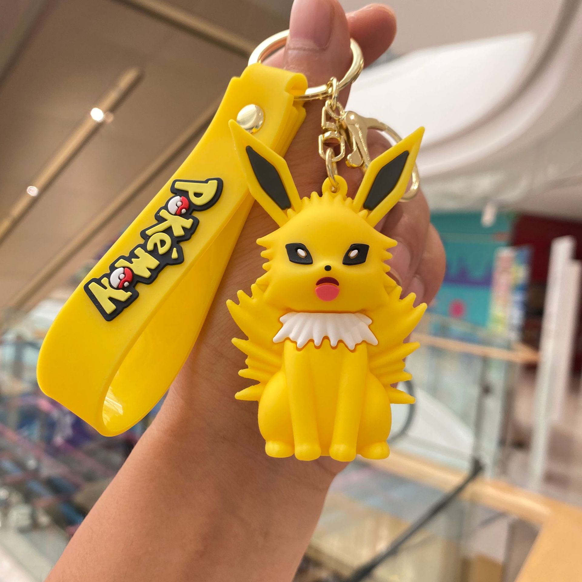 Dibujos animados Pikachu llavero Segunda Generación EBU muñeca clave colgante accesorios del coche lindo regalo de la muñeca al por mayor