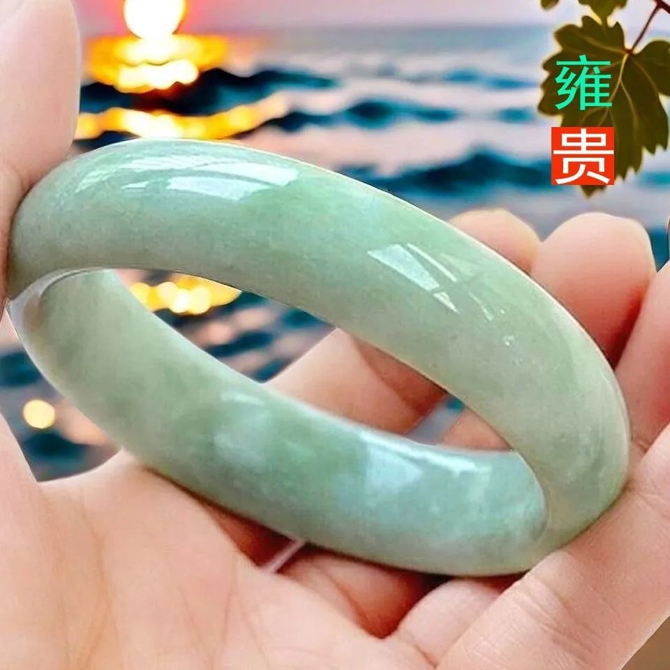 Doğal Jade Bilezik Toptan Satış Guizhou Yeşil Jade Bilezik Beyaz Jade Bilezik Jade Bilezik Türü Bir Parça Dropshipping Jadeite