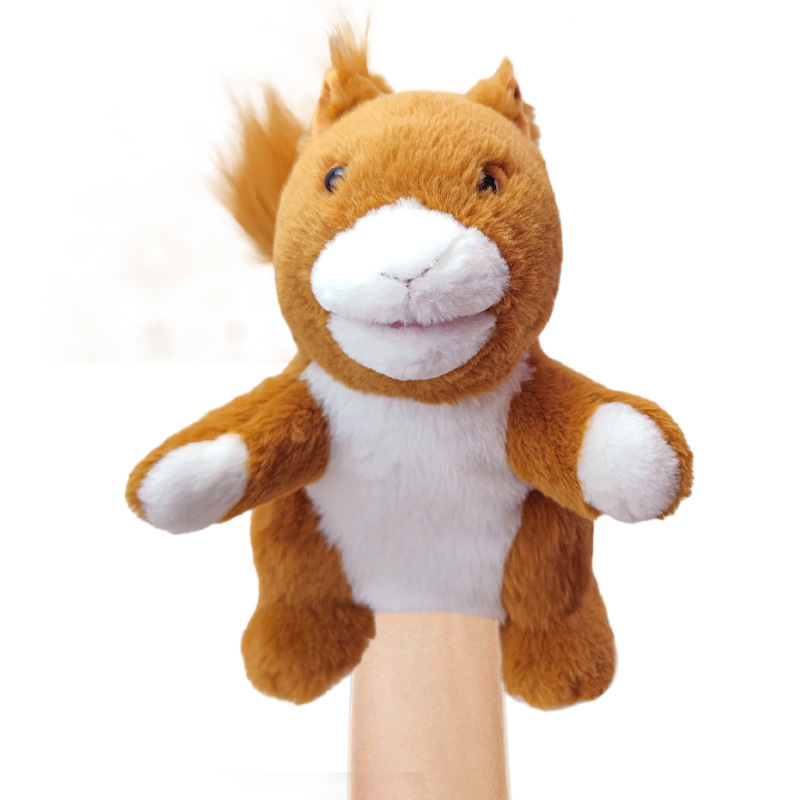 Venta caliente transfronteriza animal marioneta juguete zorro Panda muñeca mapache muñeca erizo marioneta juguete boca abierta al por mayor