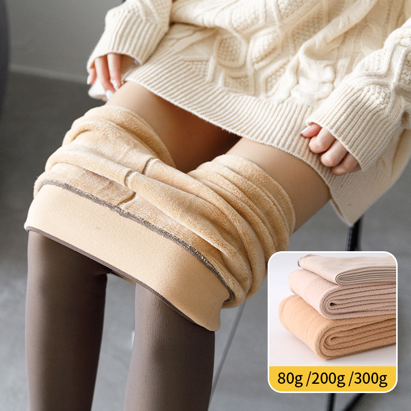 Medias negras transparentes de una pieza para mujer, pantimedias básicas para primavera y otoño, medias básicas color piel con efecto transparente, medias negras con forro polar anti-enganches.