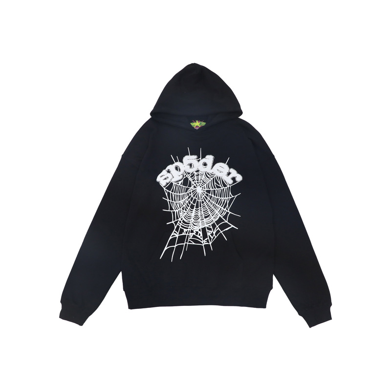 Sp1derヒップホップ歌手Young Thugと同じスタイルのフォームレター555555カップル用パーカーPinkスウェットシャツ|undefined