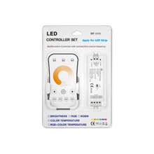 RF2.4g色温LED灯条控制器双色调光器带遥控器套装V2+R7-1智能照明