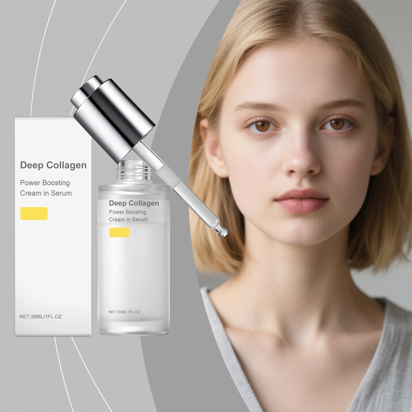 Moisturizing Care Solution for Soft and Supple Facial Skin, Refreshing and Comfortable Gentle Care Solution for Daily Use