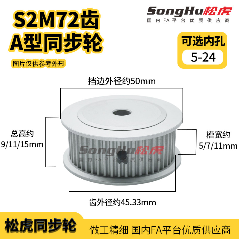 EBC01-S2M040-72-A-P-d5至24孔EBC21-S2M060-72-A-P-d5至24同步轮