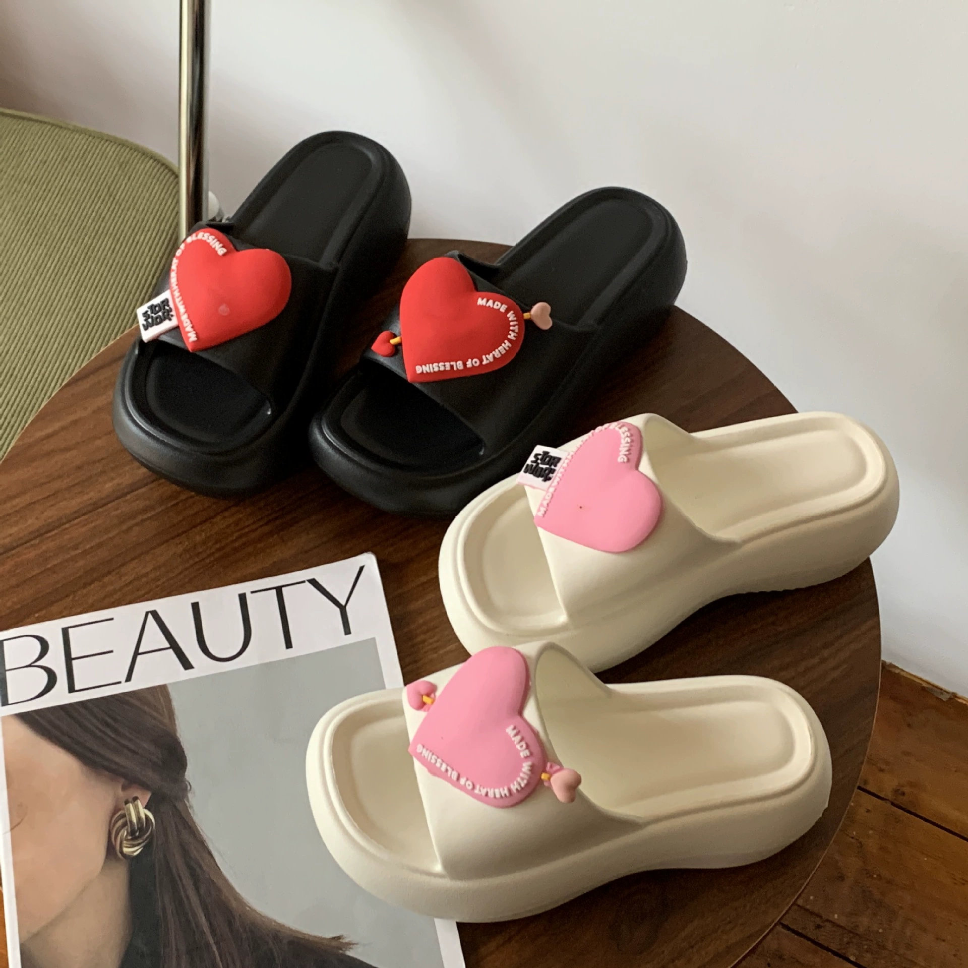 2025 весна и лето новые сандалии женские наружные носить 6 см толстая подошва из кекса