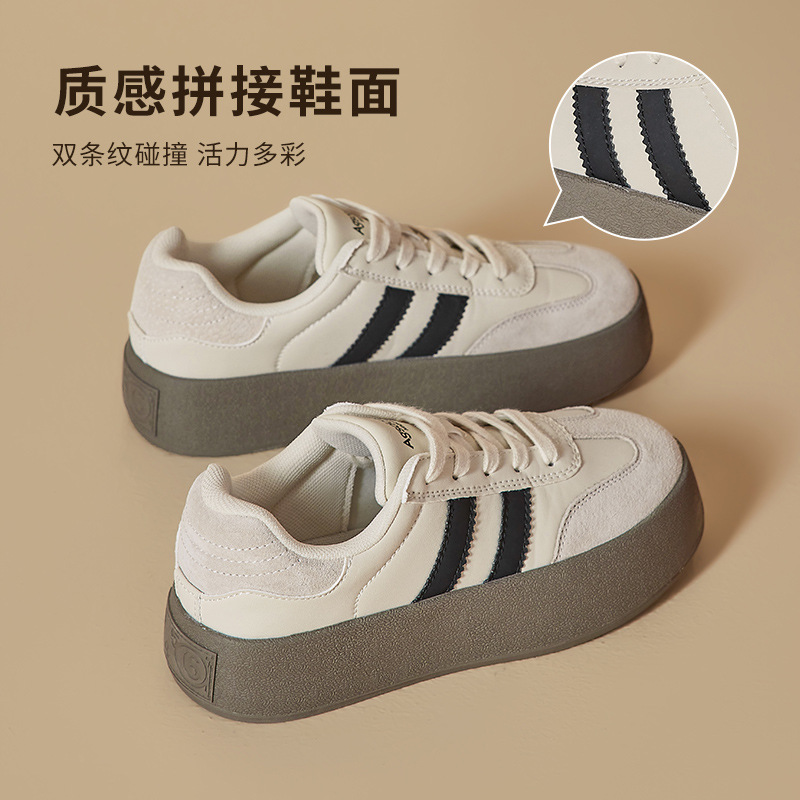 Zapatillas de entrenamiento para mujer Augusden 2026, nuevas zapatillas deportivas casuales retro de suela gruesa para primavera, modelo Melard A-Gan.