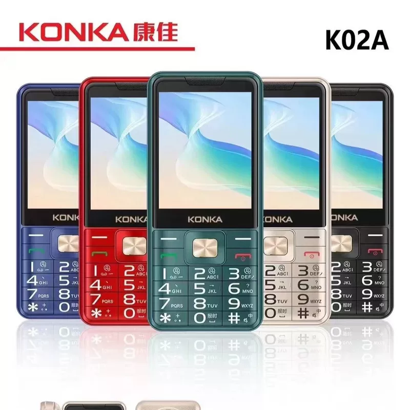 Konka, качественный экран для пожилых людей, аккумулятор, 02А, функция поддержки всех стандартов сетевой связи