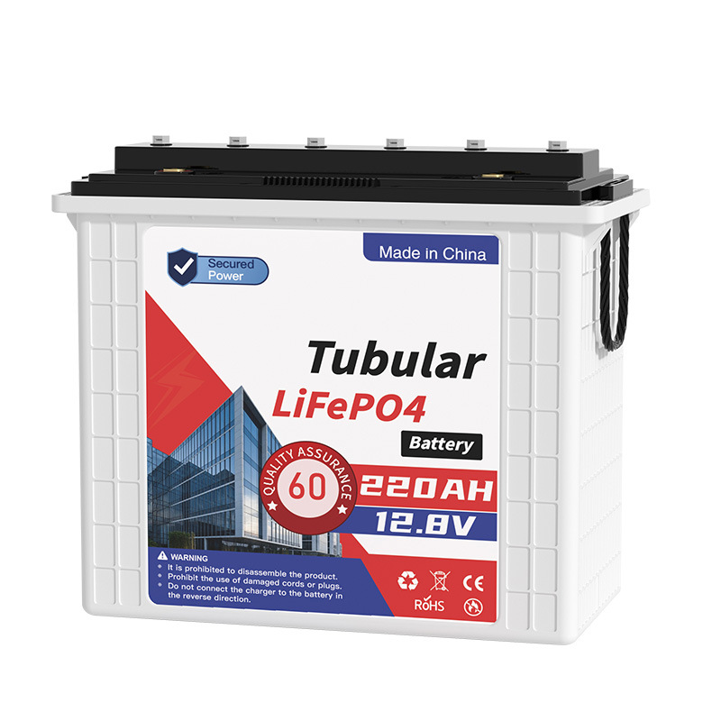 220Ah 12.8v Tubular LiFePO4 battery solar energy system