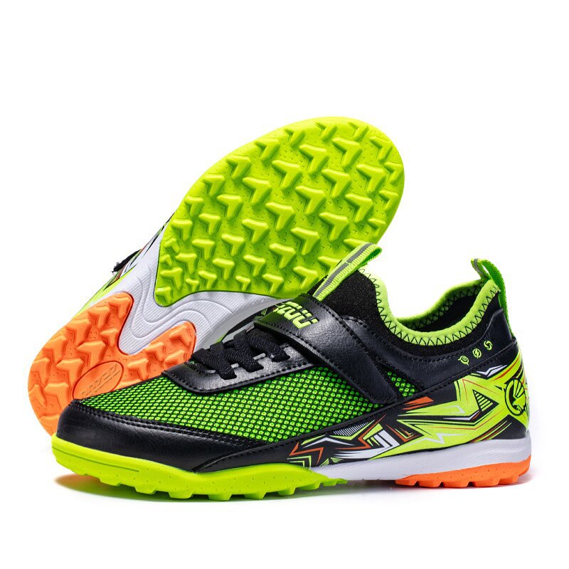 Zapatillas de Fútbol con Cierre de Velcro para Niños TPU y Malla Ligero para Césped Natural y Artificial image 7