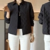 Black, quilted