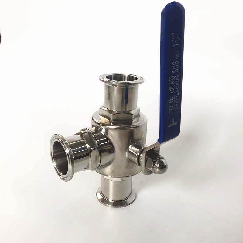 �����������װ��ͨ��304/316  Sanitary 3 way ball valve